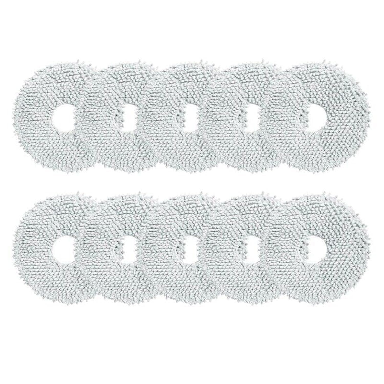 10 Pieces Replacement Pads Mop Rags Suitable for Dre-e Bot L10s Ultra for X10 Robot Vacuum Cleaner Mop Cloth Accessories