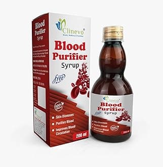 Clinevo HLC Blood Purifier Syrup Skin Care Pimple Free for Natural Glowing Skin 200 ML