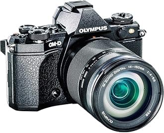 OM SYSTEM OLYMPUS OM-D E-M5 Mark II Weather Sealed Kit with 14-150mm Lens, 3" LCD, Black, US Only