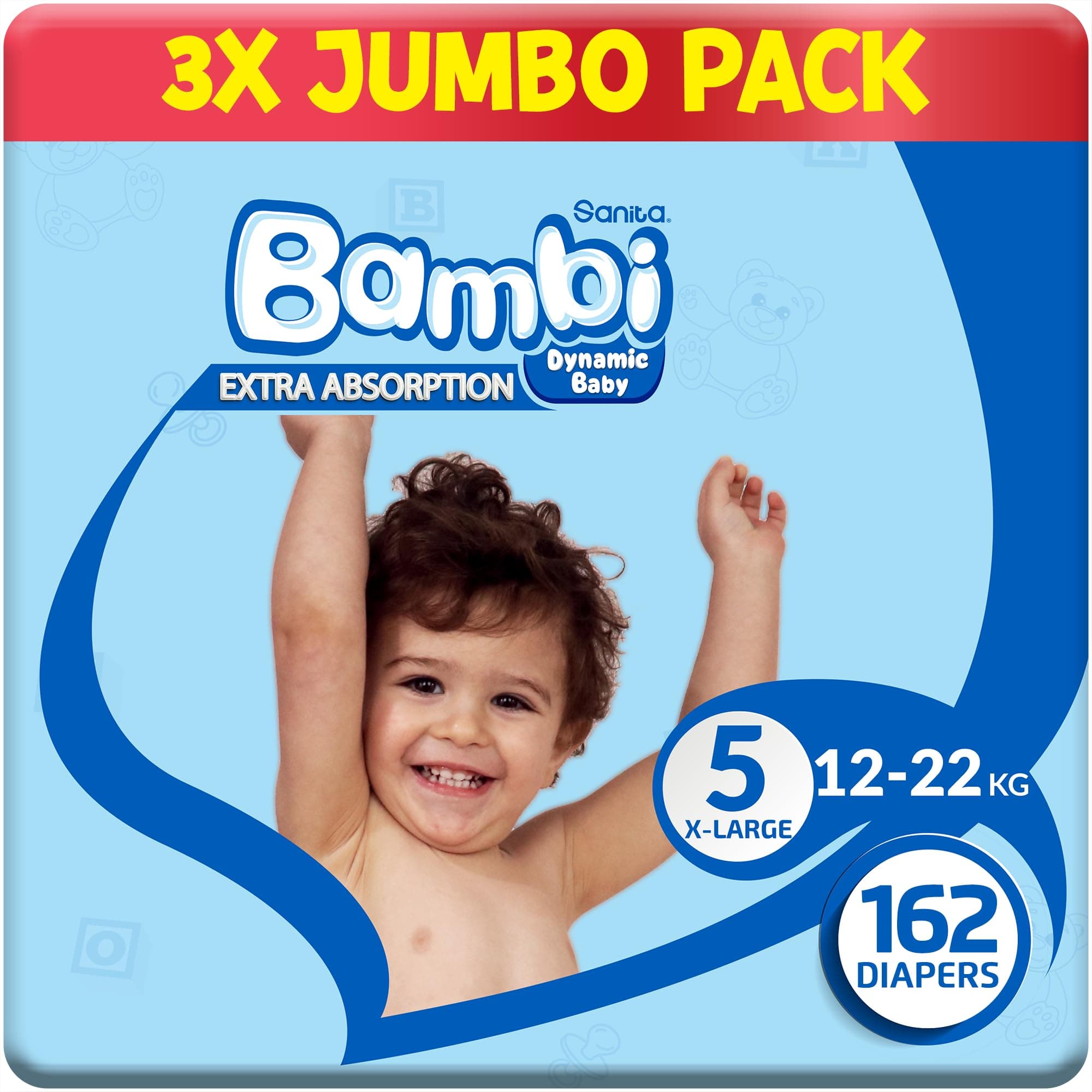 Size 5, XL, 3X54, 162 Diapers