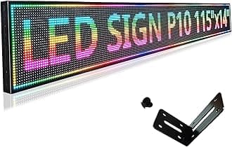 - Programmable Scrolling Led Signs, Digital Display Screen Outdoor Waterproof, Open Neon Signs, Electronic Message Board,for Business Store Advertising Restaurant Window, P10 115''X14''