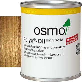 Osmo Polyx®-Oil - Hard Wax Oil 3032, Clear Satin, 125ml Tester size - Durable for Wooden Furniture, Water-Resistant Floor Wax, Treatment & Wood Finish - Ideal for Oak, Pine, Spruce, Beech & More