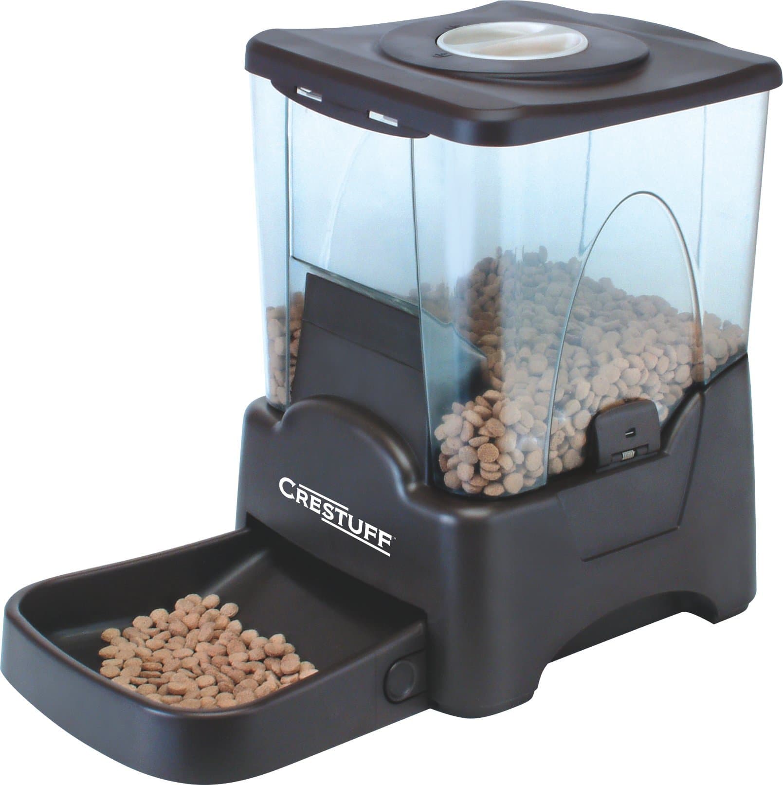 Automatic Portion Control Dog and Cat Pet Feeder (45 Cups) with LCD Screen and Meal Time Message Recorder