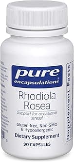 Rhodiola Rosea - For Occasional Stress, Endurance & Fatigue Relief * - With Adaptogens - Gluten Free & Vegan - 90 Capsules