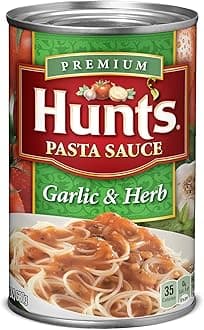 Hunt's Garlic & Herb Pasta Sauce, 24 oz (Pack of 6)