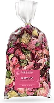 Soul & Scents Blossom Potpourri 140g - Dried Flowers Fine-Living Fragrance, Natural Decoration and Mood Enhancer for Home Decor