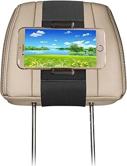 Car Headrest Phone Holder for Kids in Backseat - Compatible with Different Sizes Cell Phones and Other Portable Devices on Car Road Trip(for Phone Plastic Holder)