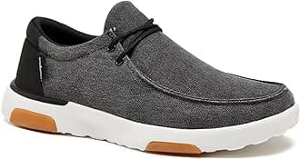 Men's Orthopedic Slip-On Loafers Walking Shoes: Comfortable Arch Support Shoes for Plantar Fasciitis Relief, Flat Feet Casual Work Orthotic Loafers for Foot and Heel Pain