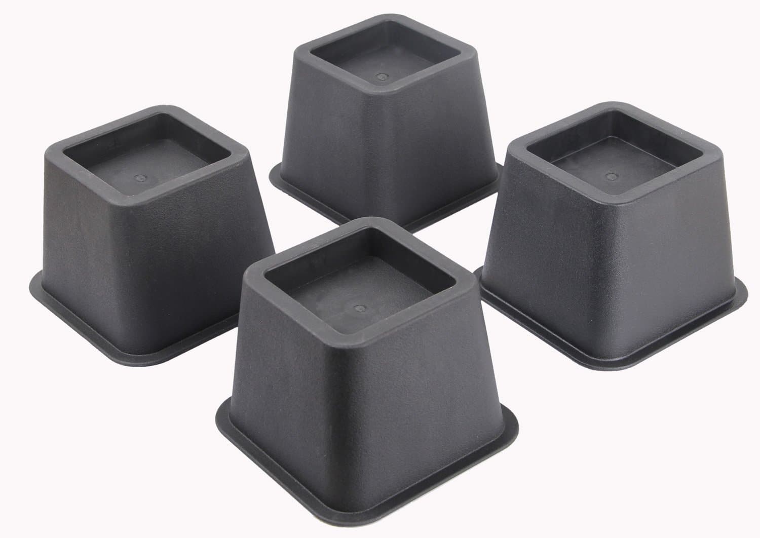 4-Pack 3 Inch Bed Risers, Furniture Risers Bed Riser and Bed Lifts,Helps You Storage Under The Bed
