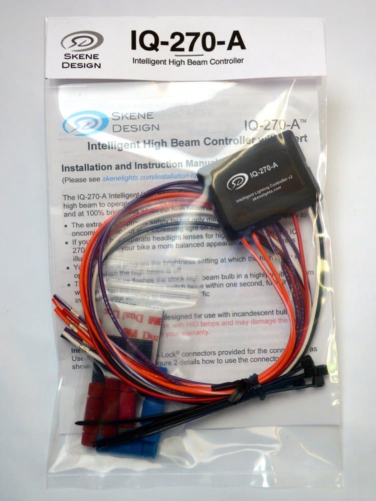 Motorcycle High Beam Controller with Alert Feature (for Bikes with Separate High Beam Lens)