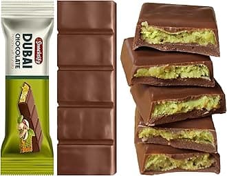 Mini Dubai Chocolate (Pack of 1) Kunafa Pistachio Bar- 27gr - Perfect for Gifting, Fresh Daily Production 1Pieces Dubai Chocolate with Shredded Phyllo Dough 0.95 ounces