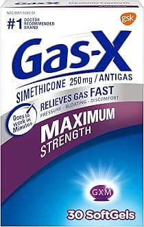 Maximum Strength Gas Relief Softgels with Simethicone 250 mg - 30 Count