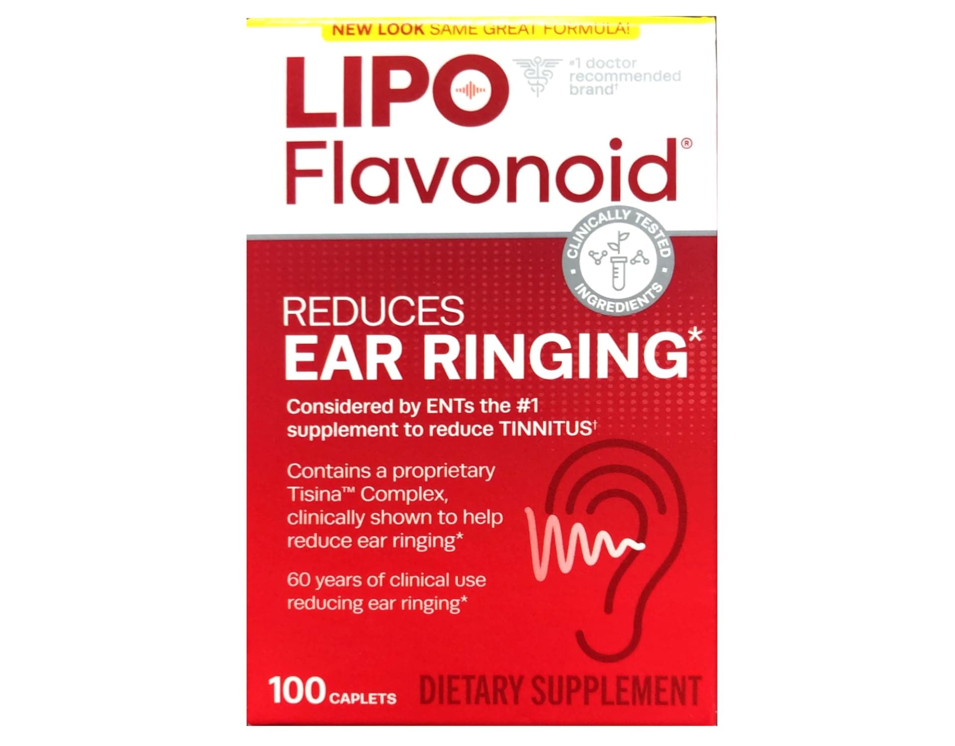 Plus Caplet 100 Count Helps Circulation in the Ear by Lipo-Flavonoid
