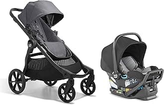 Baby Jogger City Select 2 Single-to-Double Modular Travel System Includes City GO 2 Infant Car Seat Radiant Slate