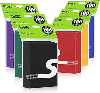 600 PCS Card Sleeves for MTG, TCG, 6 Colors Matte Card Sleeves Magic, Magic Card Sleeve, Card Protectors for MTG, TCG, Baseball, Trading, Game Cards