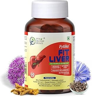 Fit Liver | Liver Detox Supplement | For Healthy and Strong Liver | Enriched with Milk Thistle, Kutaki, Kalmegh, Bhumi Amla and Probiotics | 180 Tablets