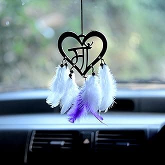 Car Hanging Accessories Interior - Elegant Dream Catcher for Car - Charm for Auto Decor - Stylish Handmade Ornament for Rear View Mirror Decoration - Maa