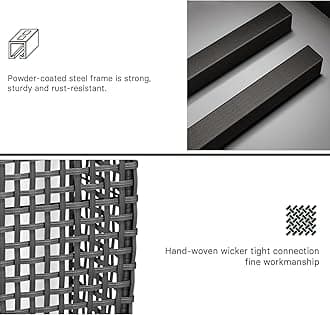 Grand Patio Outdoor Solar Powered Resin Rattan Floor Lamp Outdoor Weather Resistant Deck Light for Garden Porch - Medium Fuji, Silver Grey