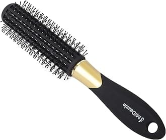 Midazzle Premium Round Brush for Styling, Detangling and Grooming for Men and Women | Straightens & Detangles Curly Hairs | Reduces Hair Breakage and Promotes Hair Growth | Best Hair Brush for All Hair Types (MIHB0031)