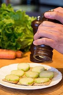 Cole & Mason Forest Capstan Mill - Gifts for Cooks - Culinary Chef Gifts - Adjustable Grinder - Refillable Spice Tools - Hand Wash Kitchen Tools - Beech Wood - 6.5-inch Salt & Pepper Mill Set