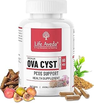 Life Aveda PCOD & PCOS Ayurvedic Medicine For Women Girl Female | Ova Cyst Supplement Helps & Support Healthy Hormonal Balance & Menstrual Regulation | Healthy OvulationEgg Quality| Relief From Delayed Irregular Periods - 60 Veg Capsules