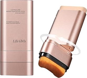 Flawless Eraser Foundation Stick, Korean Hydrating Foundation Stick with Built-In Brush, Lightweight Buildable Medium-to-Full Coverage for Natural Finish (Ivory, 1pcs)
