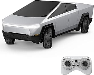DOUBLE E 1:16 RC Car New Energy Remote Control Cybertruck Toy 4WD Cybertruck Remote Control Toy Vehicle with Lights & Sound Christmas Birthday Gift for 6 7 8+ Year Old Boys Girls
