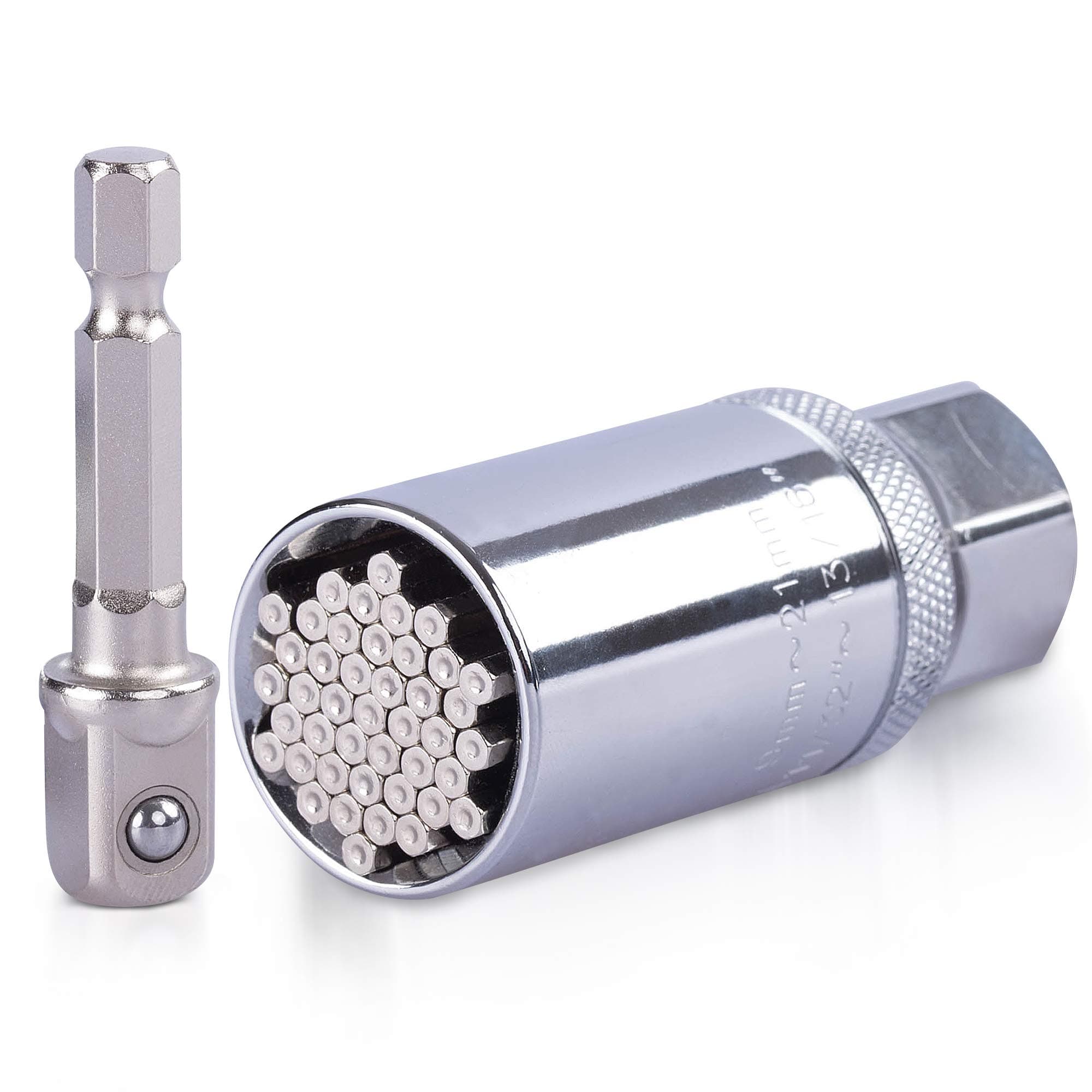 Universal Socket Tool Redesigned with Stronger Hexagon Pins Endeavor Tool That Instantly Adjusts To All Shapes And Sizes Of Bolts, Screws, Hooks And Nuts, Great for Gifts! (9-21mm)