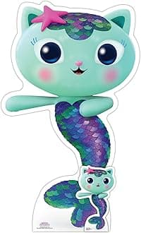 Star Cutouts SC4275 MerCat from Gabby’s Dollhouse – Mini Cardboard Cutout | Perfect Party Decoration, Birthday Gift & Collectible