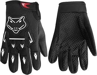 JAGASOL Kids Dirt Bike Gloves, Kids & Youth Power Sports Riding Gloves for Motorcycle, BMX, Mountain Bike, ATV, Full Finger Children Gloves for Outdoor Sports Cycling Camping Fishing