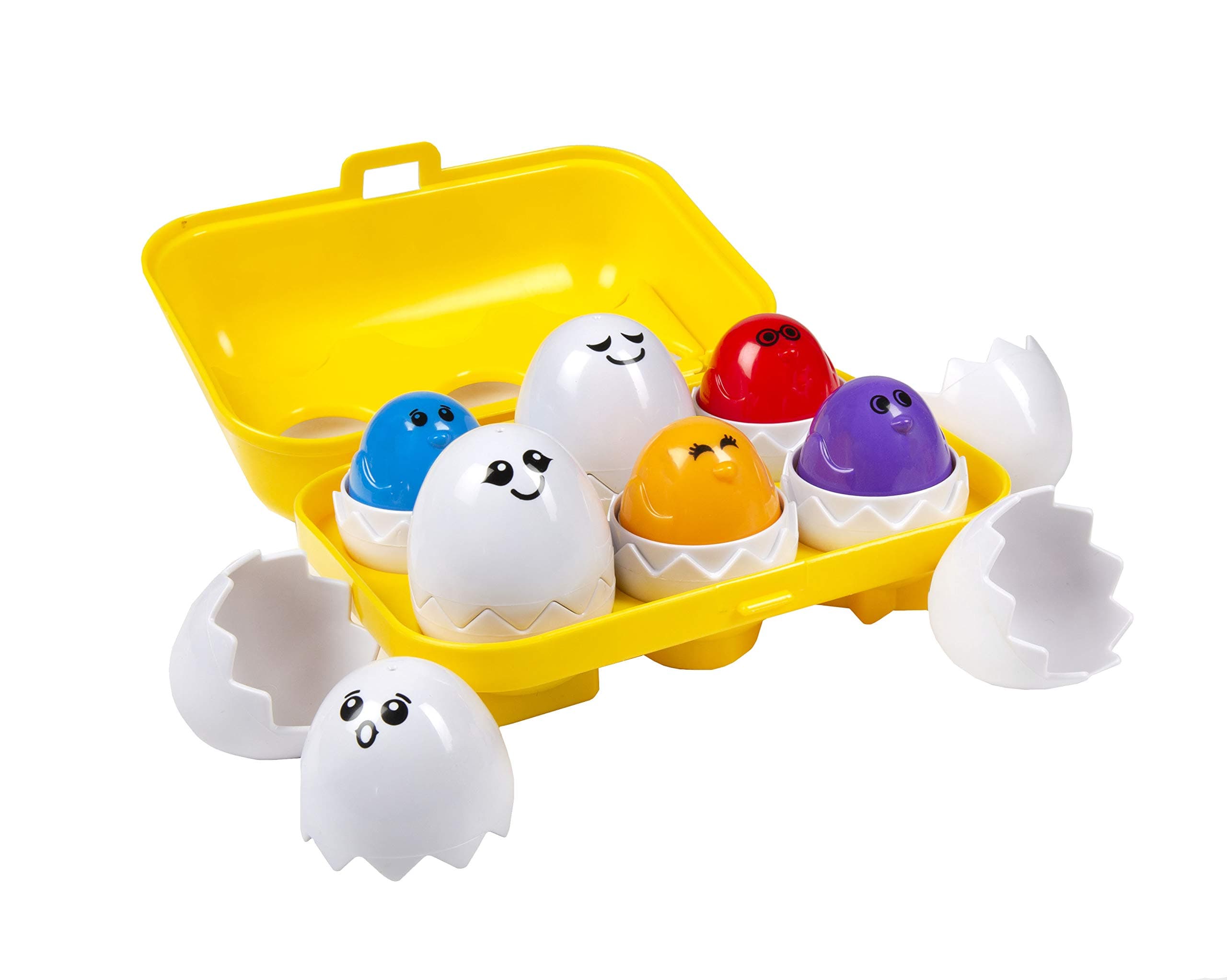 Kidoozie Peek N Peep Eggs - Mentally Stimulating Sorting & Stacking Toy for Ages 1 and Up - A Fun Way to Build Hand-Eye Coordinaton!