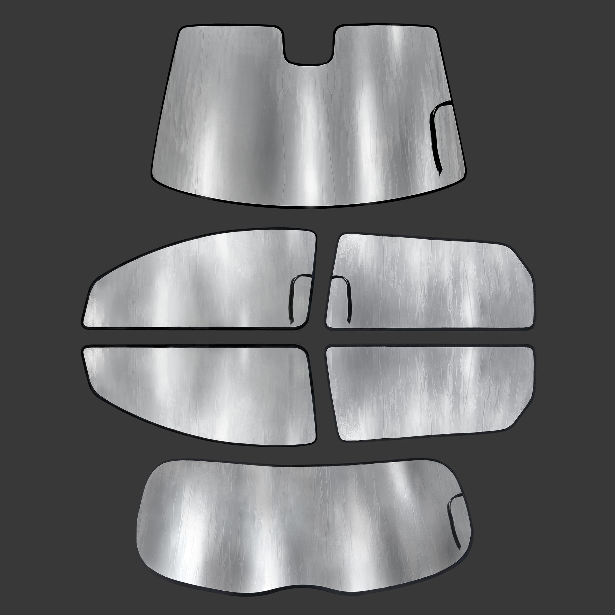 GalaxyAutoShield Custom Fit Full Set w/Windshield Sun Shade for 2018 2019 2020 2021 2022 2023 Kia Stinger Sedan, Insulated Sunshade Privacy Accessories Blockout UV Reflector Protection - Made in USA