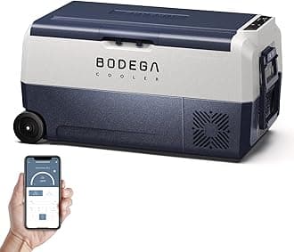 BODEGACOOLER 12 Volt Car Refrigerator,38 Quart Portable Truck Freezer,Electric Cooler Bluetooth Control,(36) -4℉-68℉ RV Refrigerator 12/24V DC and 100-240V AC for Travel,Camping,Road Trips,Van,Home