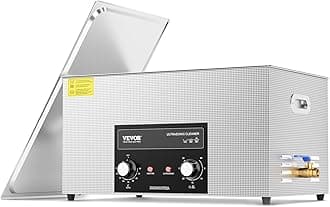 VEVOR 22L Sonic Cleaner with Heater Timer & Basket, Professional Digital Sonic Cavitation Machine, 480W Cleaning Machine for Lab Tools, Metal Parts, Carburetor, Brass, Auto Parts, Engine Parts