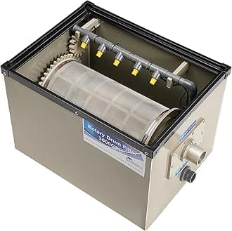 Rotary Drum Filter 3000GPH, Industrial Grade Water Filtration System