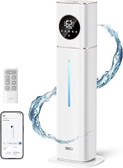 Dreo HM735S 11L Smart Humidifier Large Room 700 ft², 100H Cool Mist Air Humidifiers for Bedroom, Top-Fill Self-Cleaning Tank, 26dB, Auto Mode, Aroma Box, RGB Light, Remote & APP Control, Baby, White