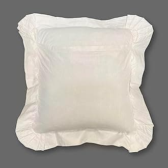 MODERN HEIRLOOM Embroidered and LACE 2-PC Pillow Decorative Pillow Set, 14 inches, Constance Ecru 14" 2 Count