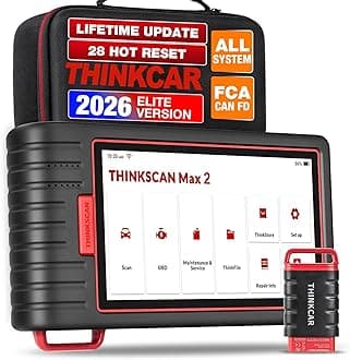 thinkcar Max2 Bi-Directional Control Diagnostic Scan Tool, Wireless OBD2 Scanner with CAN-FD Protocol, OE-Level All System Diagnosis & 28+ Reset Function, AutoAuth for FCA SGW, Free Lifetime Update