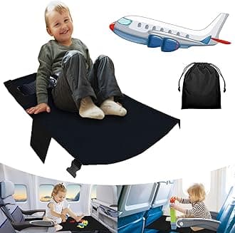 Toddler Airplane Bed, Baby Travel Essentials, Kids Seats Extender, Toddler Travel Bed Travel Essentials for Kids Children, Portable Long Trip Flyaway Kid Seat Footrest for Infant Sleeping & Rest