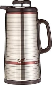 Peacock JAPAN VACUUM FLASK CI SSSM دلة بيكوك اليابانية (BROWN, 1.9 L)