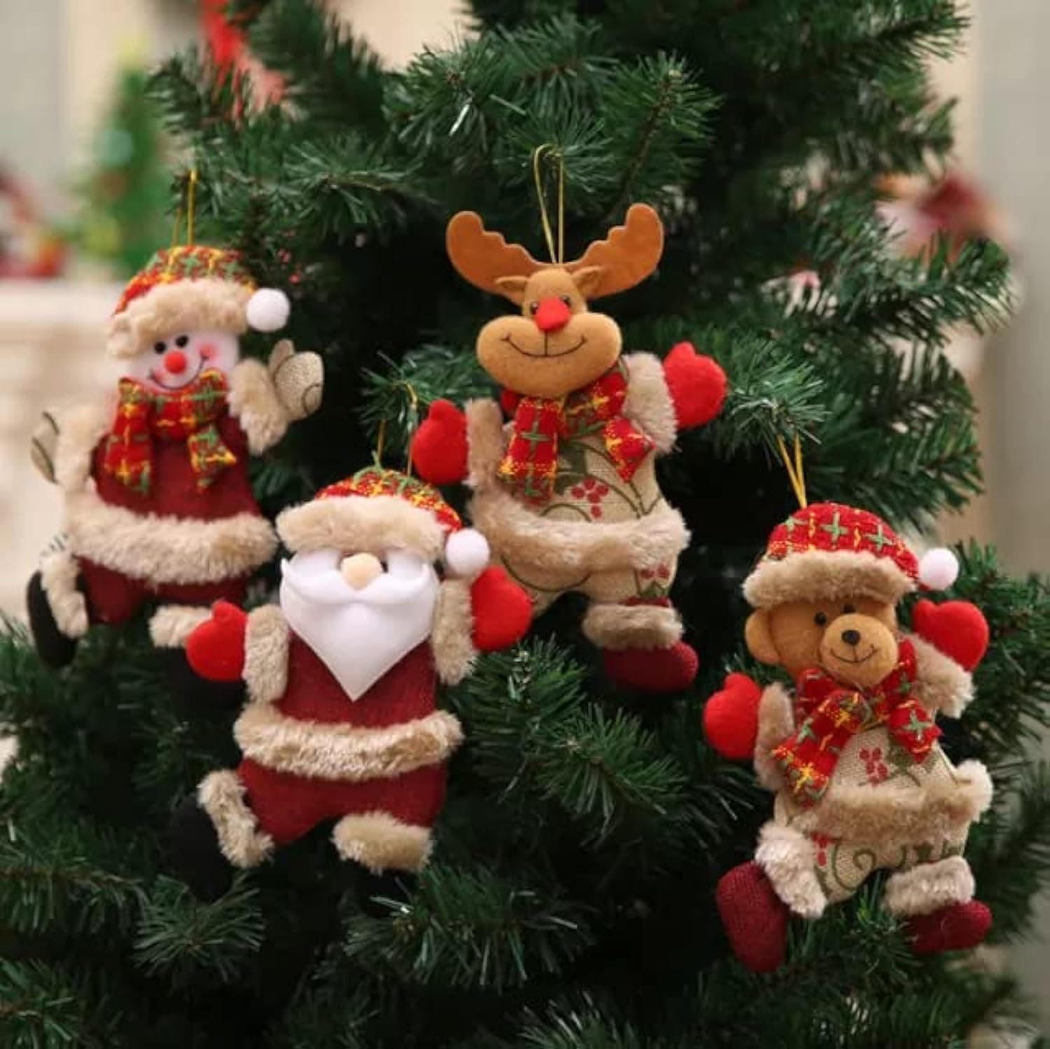 Christmas Decor (4 Pcs Hanging Dolls)