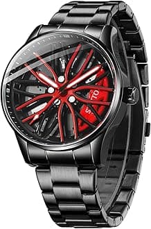 OLEVSMen's Casual Fashion Waterproof Gold Stainless Steel Band Quartz Gold Watches Gifts for Men