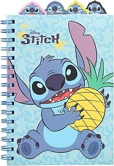 Grupo Erik A5 Project Notebook With 4 Dividers - Disney Stitch Gifts | Notepad A5 Notebook With Dividers, Project Planner | Stitch Stationery, Disney Stationery Gifts Under 10 Pounds