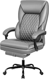 Office Chair, Big and Tall Office Chair Executive Office Chair (Gray2)