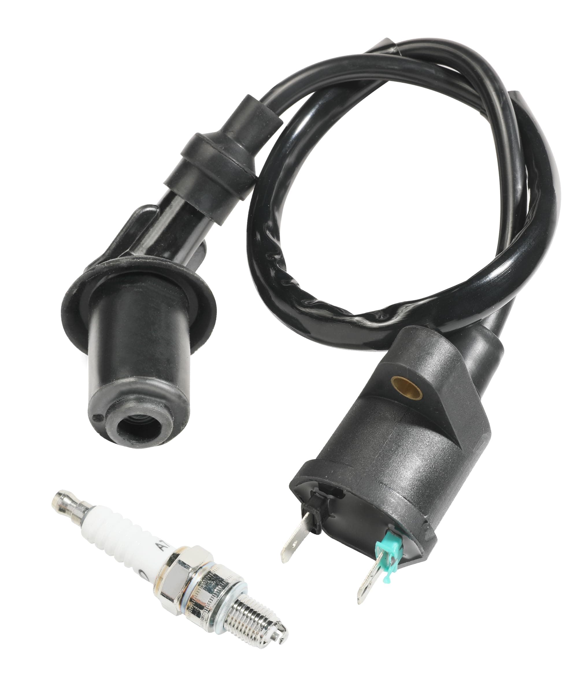 RACOONA Universal Spark Plug, High Performance Racing Ignition Coil Electrode Spark Plug, Fit for 50cc-150cc Motorcycle ATV Scooter Moped Go Kart