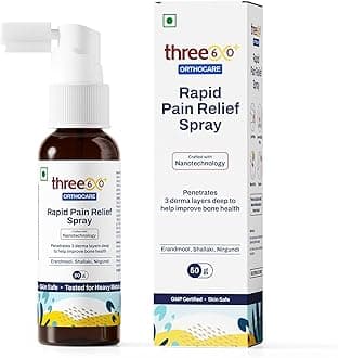Rapid Pain Relief Spray | Fast Absorption & Long-Lasting Relief | Enriched with Erandmool, Shallaki, Wintergreen Oil & Nirgundi | Built with Advanced Nanotechnology (Pack of 1)