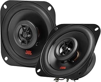 JBL Stage2 424FHI - 250W 4" (10cm) Two Way Coaxial Car Speaker with IMPP Cone with PEI Balanced Dome Tweeters which Fills Out Their Sonic Signature with Crisp, high-end Frequencies - Black