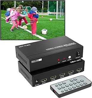 MT-VIKI 4K 2x2 Video Wall Controller, HDMI TV Wall 2x2, Support 4K@30Hz Input & Output, 8 Display Mode 1x2/1x3/1x4...