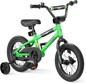 67i BMX Toddler Bike with Training Wheels 12/14/16 Inch Kids Bicycle Boys Girls Age 3-8 Durable Steel Frame Adjustable Seat Coaster Brake Bicicleta para Niños
