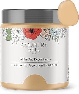 Country Chic Paint Chalk Style - for Furniture, Home Decor, Crafts - Eco-Friendly - All-in-One - No Wax Needed (Bee's Knees [Soft Yellow], Sample (4 oz))